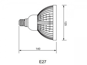 IP40 LED-Spotlampe