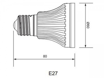 IP40 LED-Spotlampe