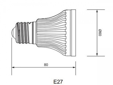 IP40 LED-Spotlampe