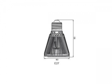 IP40 LED-Spotlampe