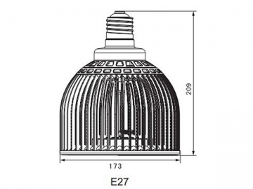 E27 Hochleistungs-LED-Spotlampe