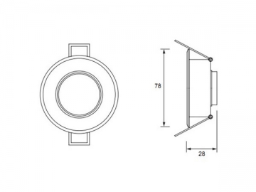 1W LED-Einbauleuchte