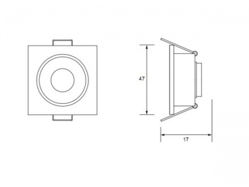 1W LED-Einbauleuchte