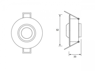 1W LED-Einbauleuchte