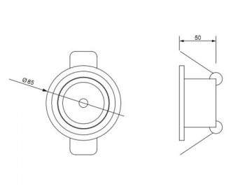 1W LED-Einbauleuchte