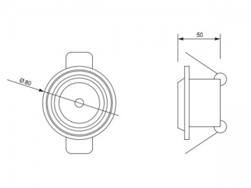 1W LED-Einbauleuchte