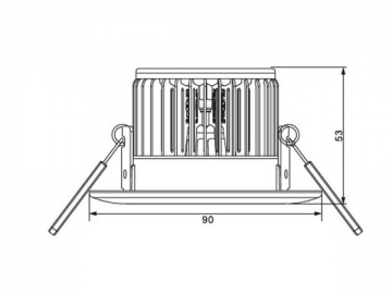 LED-Strahler mit mattierter Abdeckung