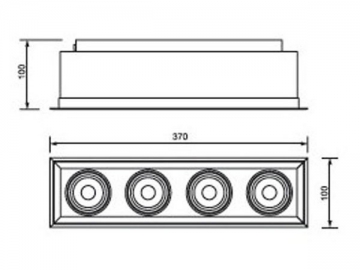 COB LED-Einbauleuchte