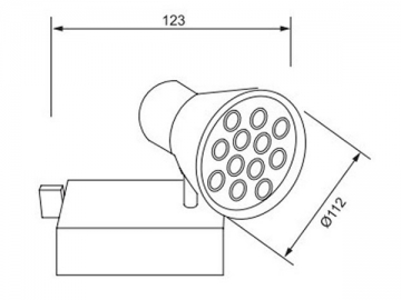 Hochleistungs-LED-Schienenleuchte