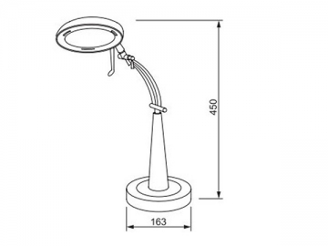 Aluminium-LED-Tischlampe