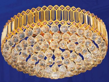 Runde LED-Kristall-Deckenleuchte