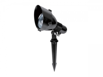 An Mast montierte LED-Rasenlampe