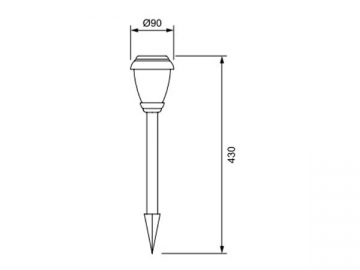 Solar-LED-Rasenlampe