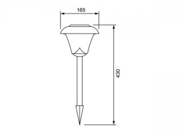 Solar-LED-Rasenlampe