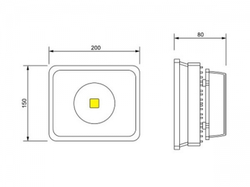 LED-Fluter mit der niedrigen Leistung