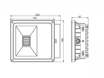 LED-Fluter mit der niedrigen Leistung