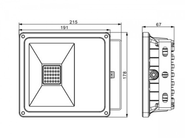 LED-Fluter mit der niedrigen Leistung