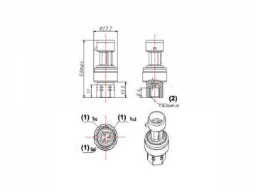 Automotive-Drucksensor <small>(Drucksensor für Kraftfahrzeug-Klimaanlage)</small>