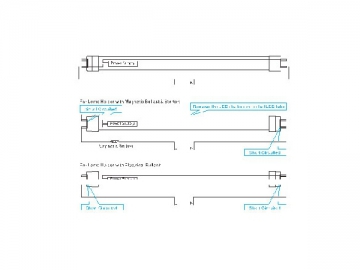 T8 LED-Leuchtröhre (mit isoliertem Treiber), 120-140LM/W