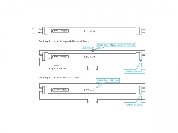 T8 LED-Leuchtröhre (mit isoliertem Treiber), 100-120LM/W