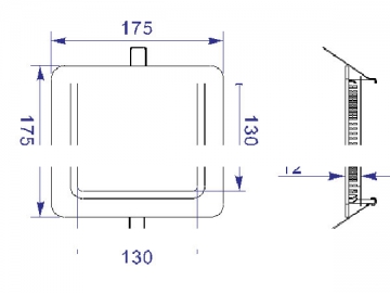 Quadratisches LED-Panel