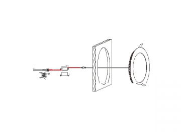 Rundes LED-Panel