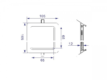 Rundes LED-Panel