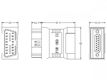 J1962 OBD-II-Adapter (16-Pin)