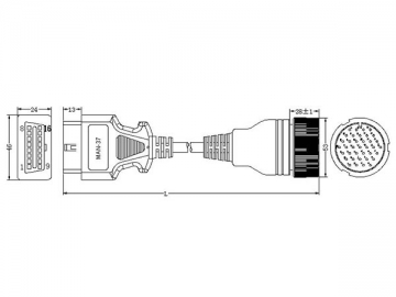Man-37-Pin-Kabel
