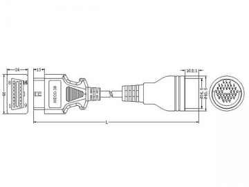 Iveco-38-Pin-Kabel