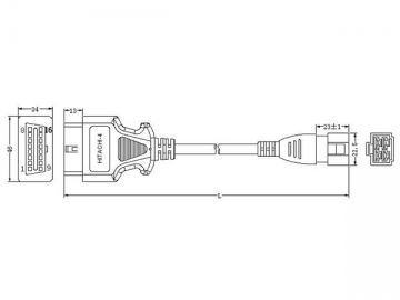 Hitachi-4-Pin-Kabel