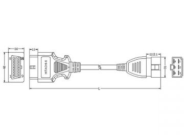 Hitachi-6-Pin-Kabel