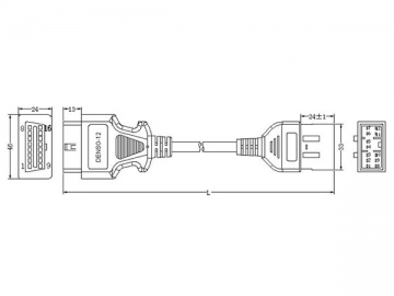 Denso-12-Pin-Kabel