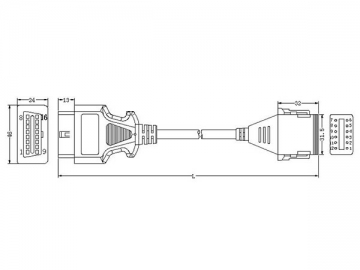 Komatsu-12-Pin-Kabel